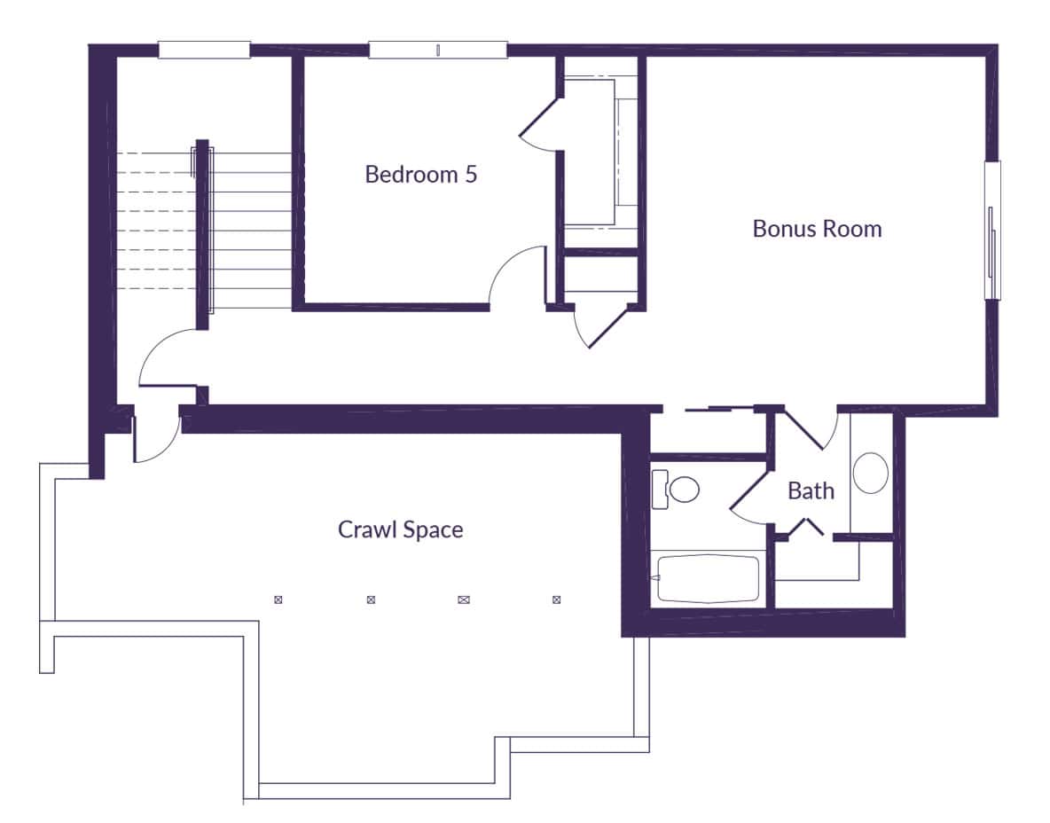 Lower floor floorplan