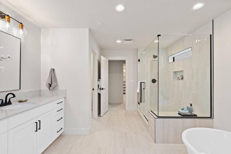 Primary bathroom shower