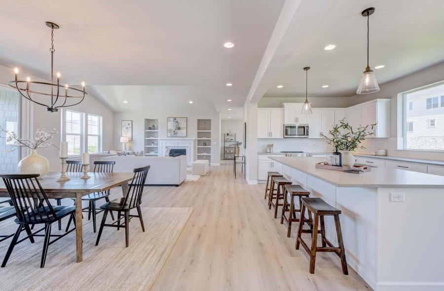 Kitchen and living room